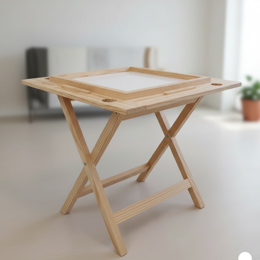 Mesa Dominó Plegable Personalizada de Pino