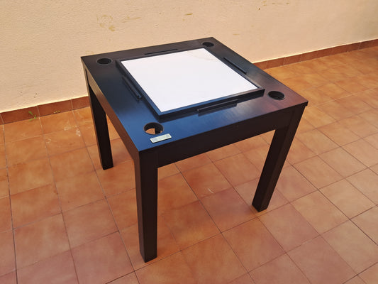 Mesa de Dominó DeLuxe en Madera Maciza y Mármol