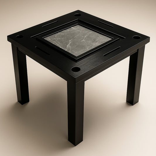 Mesa de Dominó DeLuxe en Madera Maciza y Mármol