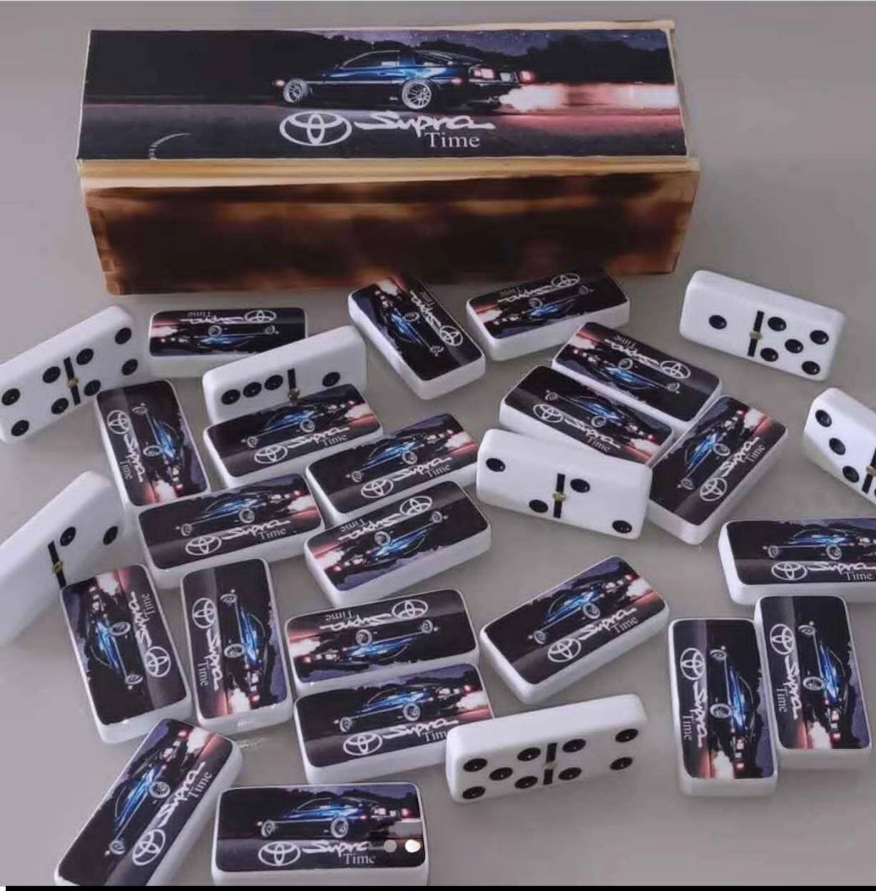 Juego de Dominó Personalizado Premium – Melamina y Madera