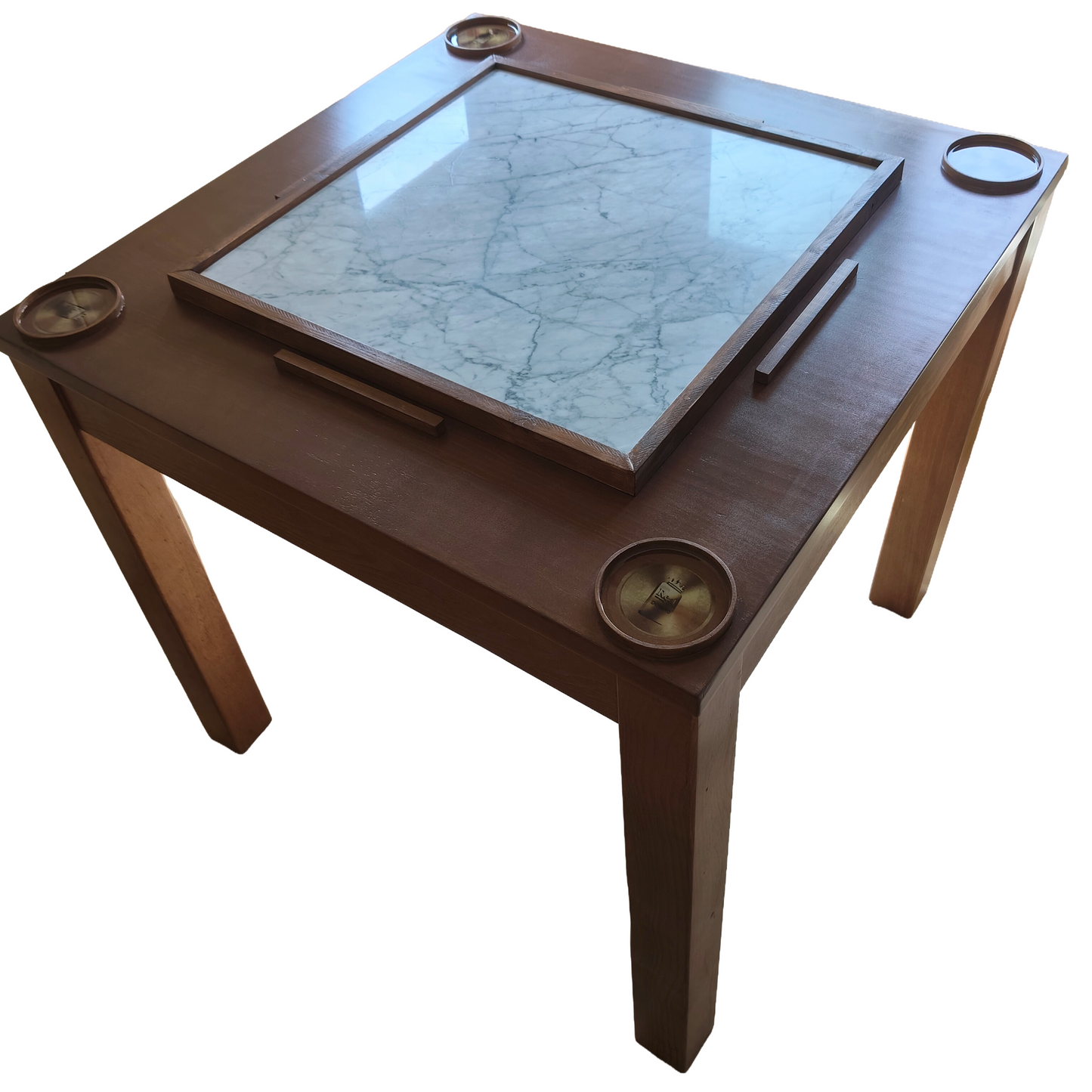 Mesa de Dominó DeLuxe en Madera Maciza y Mármol