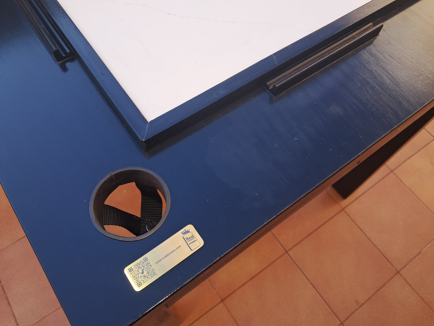 Mesa de Dominó DeLuxe en Madera Maciza y Mármol