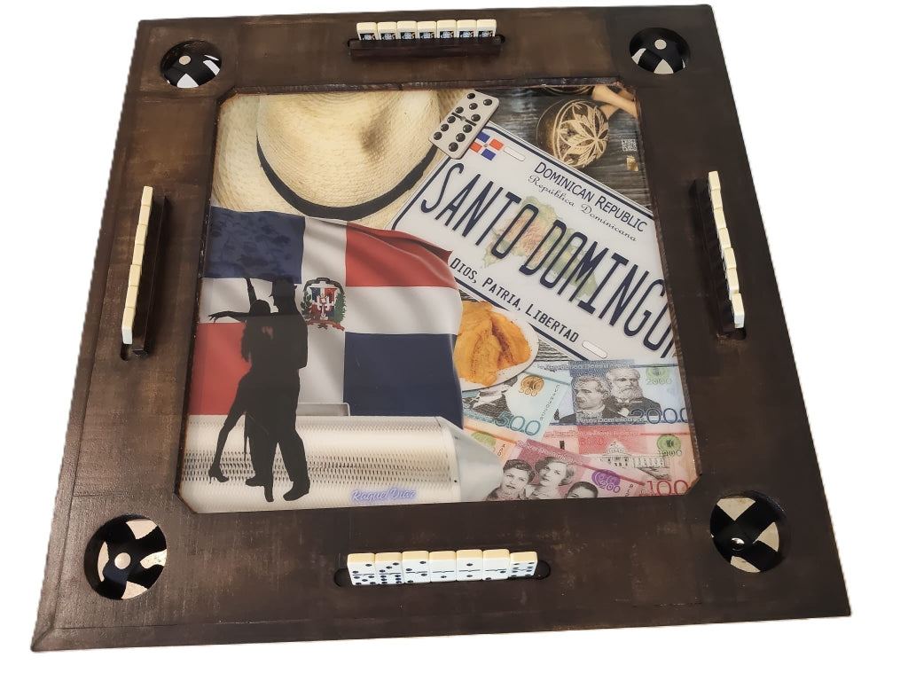 Mesa Dominó Plegable Personalizada de Pino