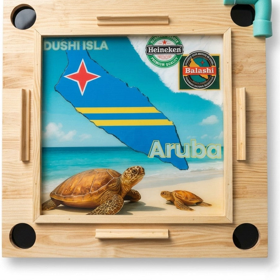 Mesa Dominó Plegable Personalizada de Pino