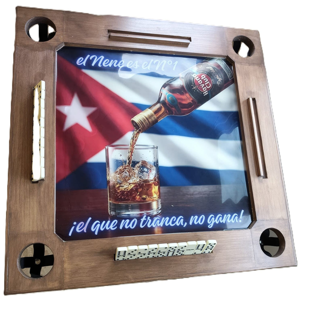 Mesa Dominó Plegable Personalizada de Pino