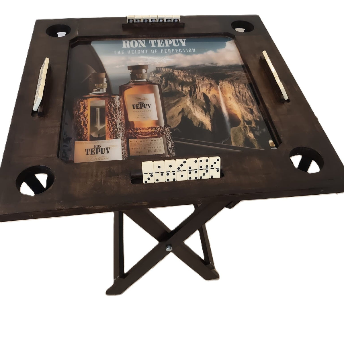 Mesa Dominó Plegable Personalizada de Pino